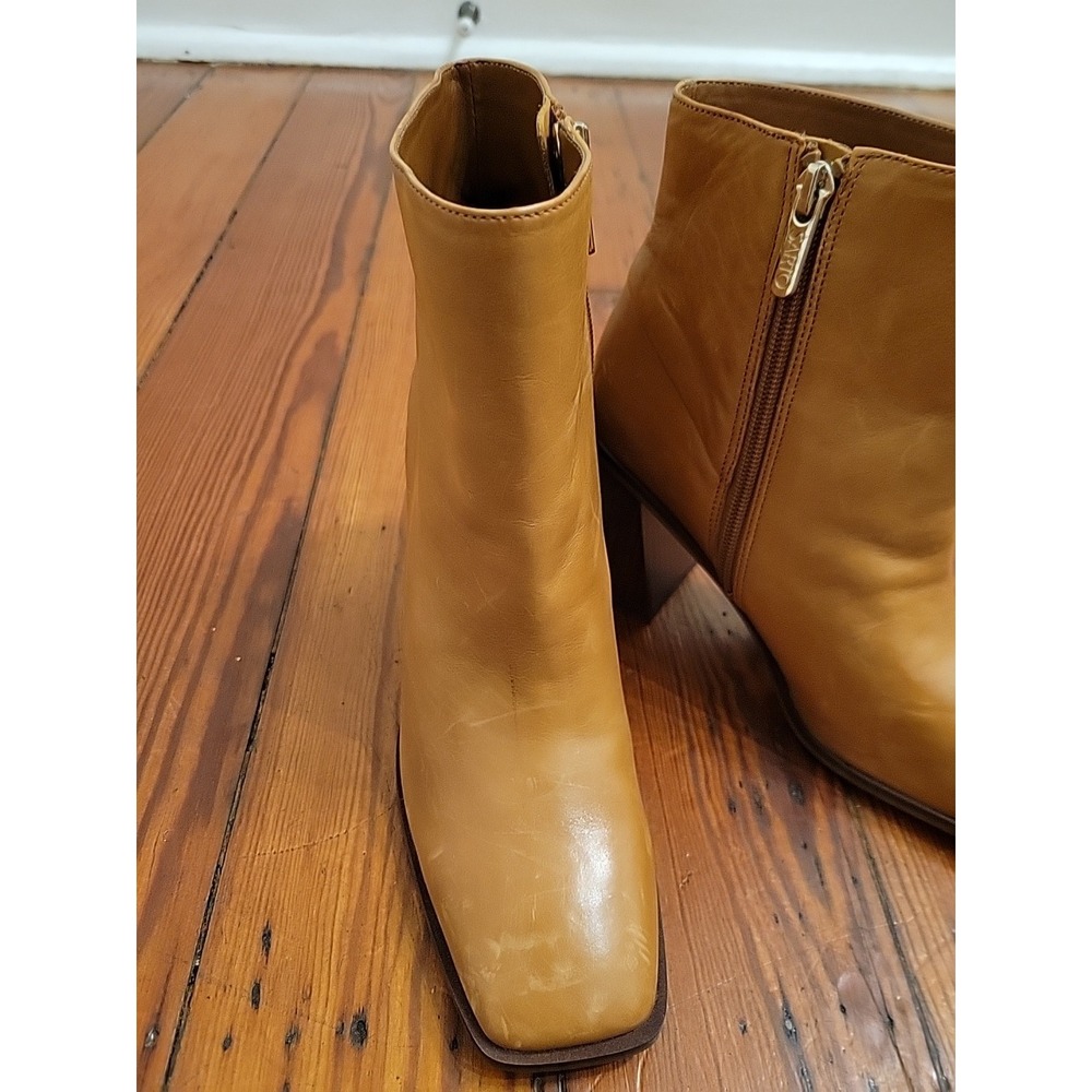 Sarto By Franco Sarto Vallah Bootie Retro Chic Size 6.5 Flared Block Heel - Picture 2 of 14